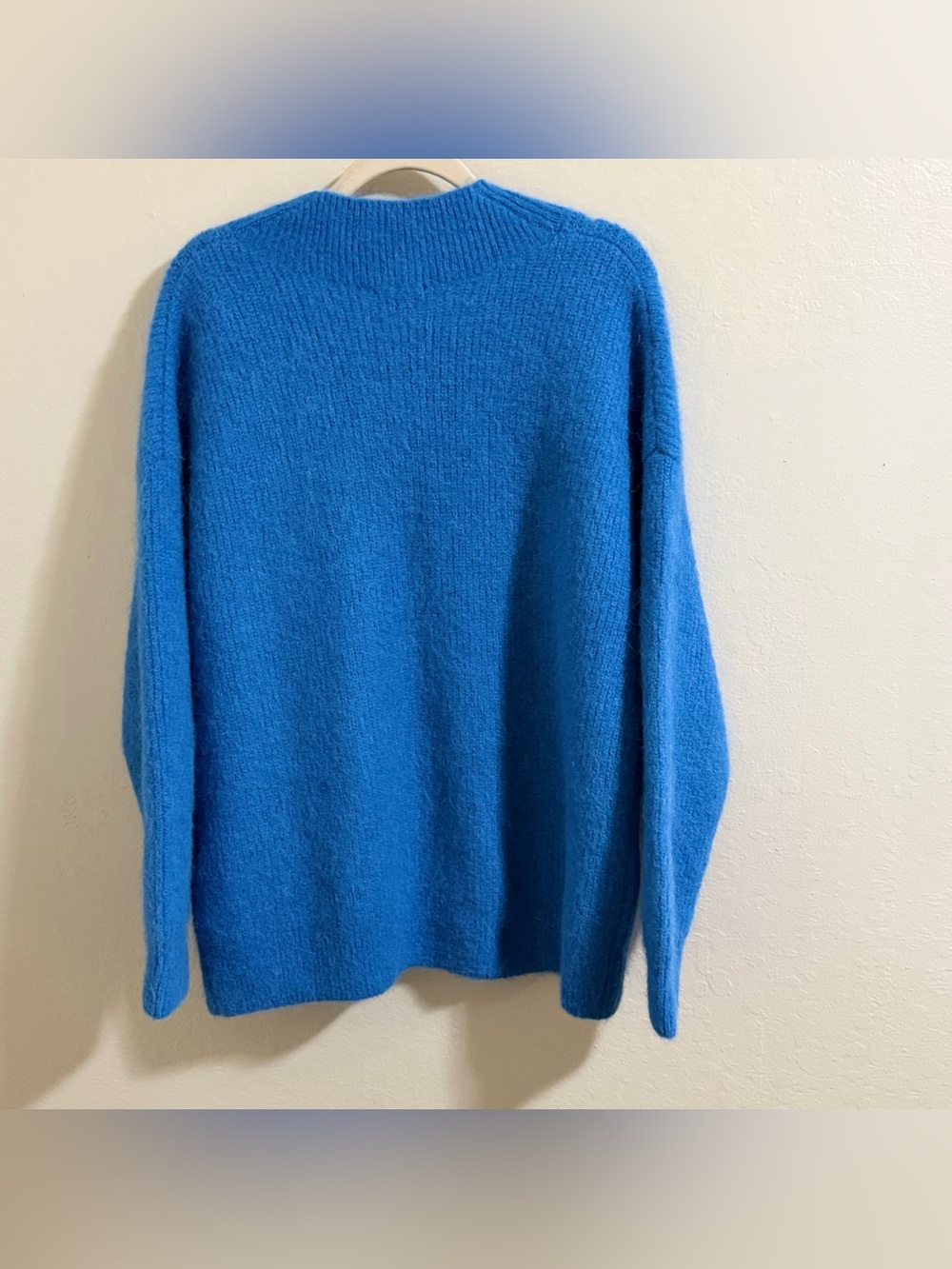 RAILS Jodie Blue V Neck Oversized Ribbed Slouchy Cozy Sweater M Alpaca blend - Picture 10 of 12